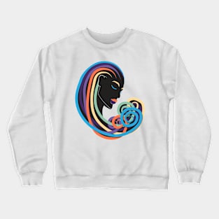 Tangle of color - black beauty Crewneck Sweatshirt